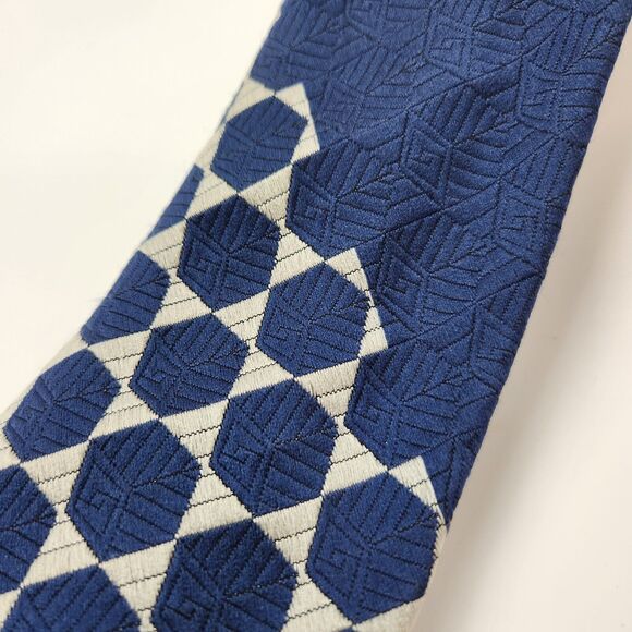 VTG 90s JC Penny Tie Mens Eclectic Retro Embroidered Preppy Edgy Grandpa Core - Picture 4 of 11